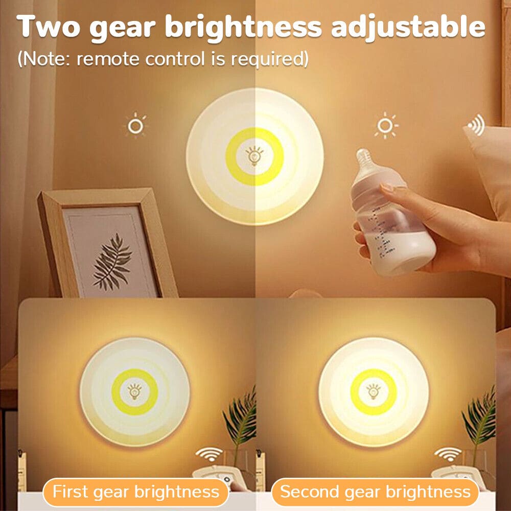 Set Of 3 Wireless Remote Control Night Light, 3W Super Bright COB Under Cabinet Light, Dimmable Wardrobe Closet Cupboard Door Lamp, Under Cabinet Closet Night Light Set Of 3 Wireless Remote Control Night Light, 3W Super Bright COB Under Cabinet Light, Dimmable Wardrobe Closet Cupboard Door Lamp, Under Cabinet Closet Night Light